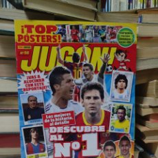Coleccionismo deportivo: REVISTA JUGON! EL MEJOR DE LA HISTORIA/ MUNIAIN / ADEBAYOR VS BENZEMA / CAVANI / GANSO Y NEYMAR