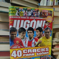 Coleccionismo deportivo: REVISTA JUGON! 40 CRACKS PARA SOÑAR / FC BARCELONA VAYA MURO/ MODRIC CROACIA 2008