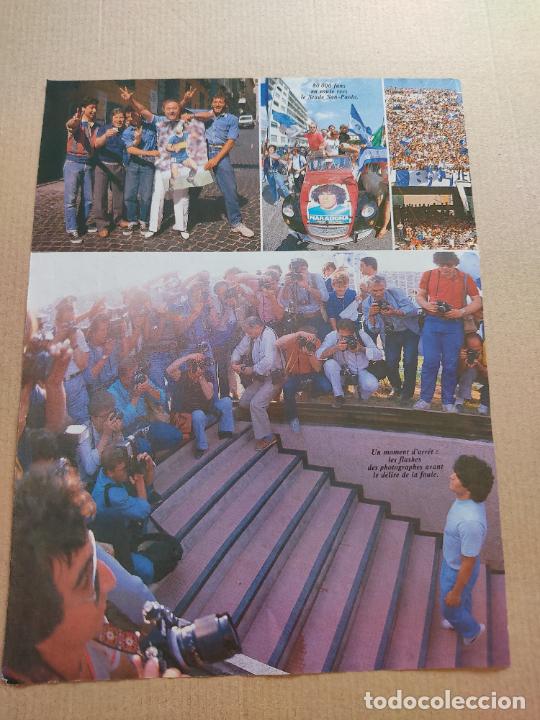 Coleccionismo deportivo: DIEGO ARMANDO MARADONA ARGENTINA NAPOLES REPORTAJE 1 PAG REVISTA ONZE FRANCES A&Ntilde;O 1984