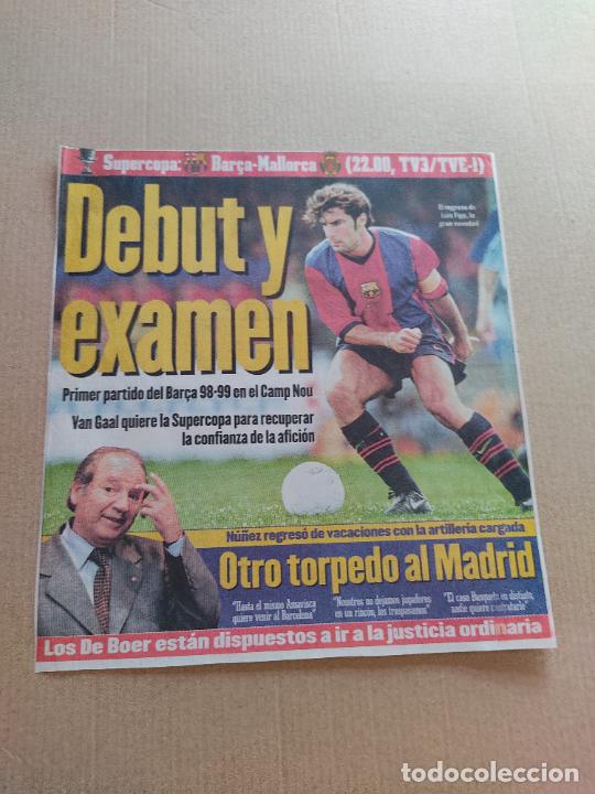 Colecionismo desportivo: LUIS FIGO BARCELONA BAR&Ccedil;A JOSEP LLUIS NU&Ntilde;EZ RECORTE PRENSA DIARIO A&Ntilde;OS 90, MIDE 20,7 X 22,8 CM