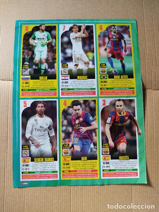 Coleccionismo deportivo: XAVI INIESTA DANI ALVES SERGIO RAMOS MODRIC OBLAK VILLA PIQUE KROOS REPORTAJE 2 PAG REVISTA JUGON