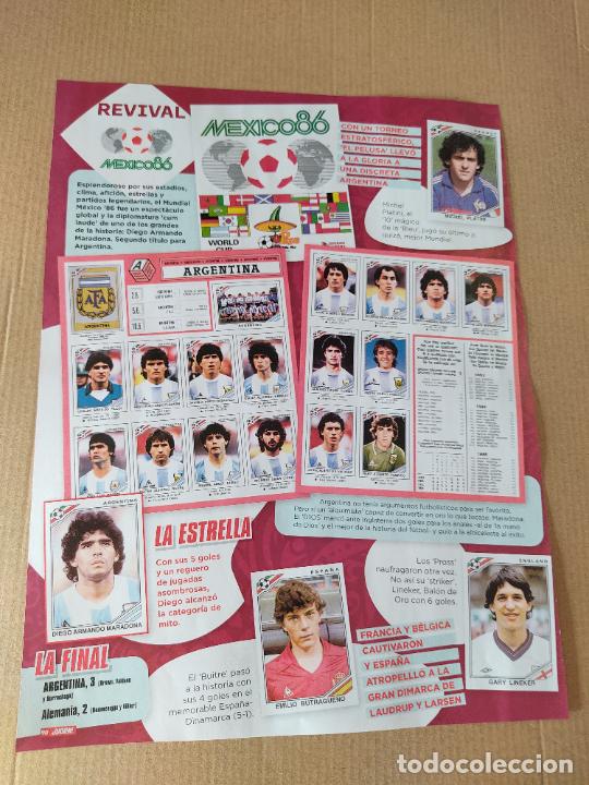 Coleccionismo deportivo: MARADONA ARGENTINA PLATINI LINEKER BUTRAGUE&Ntilde;O ITALIA ZICO PAOLO ROSSI REVIVAL 2 PAG REVISTA JUGON
