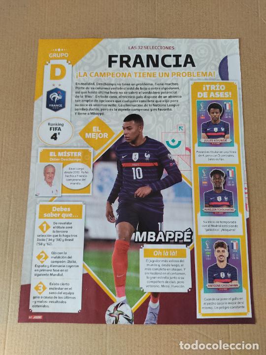 Coleccionismo deportivo: MBAPPE KOUNDE GRIEZMANN TCHOUAMENI FRANCIA ARABIA SAUDI RENARD DOBLE REPORTAJE 1 PAG REVISTA JUGON