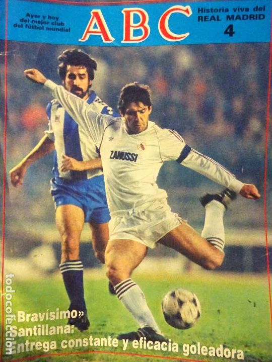 Coleccionismo deportivo: REVISTA DE F&Uacute;TBOL. ABC HISTORIA VIVA DEL REAL MADRID CF. 4 SANTILLANA 30GR
