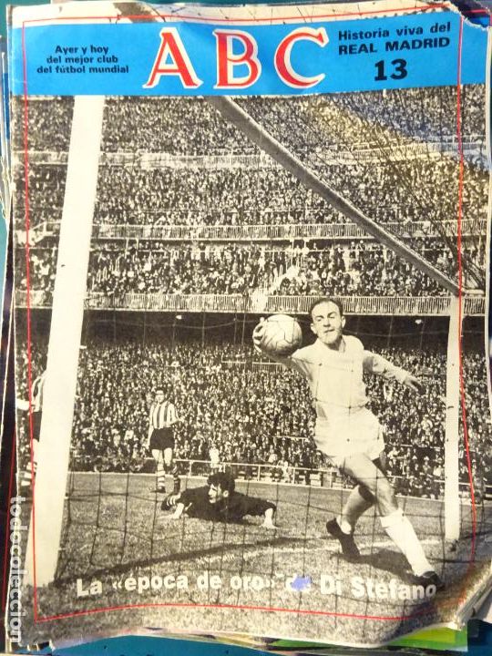 Coleccionismo deportivo: REVISTA DE F&Uacute;TBOL. ABC HISTORIA VIVA DEL REAL MADRID CF. 13 DI STEFANO 30GR