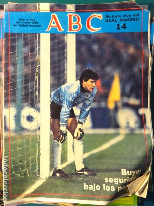 Coleccionismo deportivo: REVISTA DE F&Uacute;TBOL. ABC HISTORIA VIVA DEL REAL MADRID CF. 14 PACO BUYO 30GR