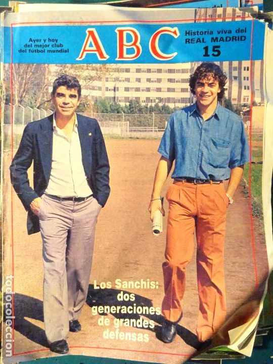 Coleccionismo deportivo: REVISTA DE F&Uacute;TBOL. ABC HISTORIA VIVA DEL REAL MADRID CF. 15 SANCH&Iacute;S MANOLO 30GR