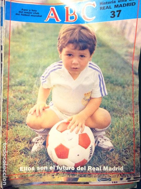 Coleccionismo deportivo: REVISTA DE F&Uacute;TBOL. ABC HISTORIA VIVA DEL REAL MADRID CF. 37 NI&Ntilde;OS CANTERA 30GR