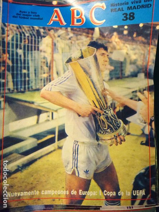 Coleccionismo deportivo: REVISTA DE F&Uacute;TBOL. ABC HISTORIA VIVA DEL REAL MADRID CF. 38 CAMPEONES DE LA COPA UEFA 30GR