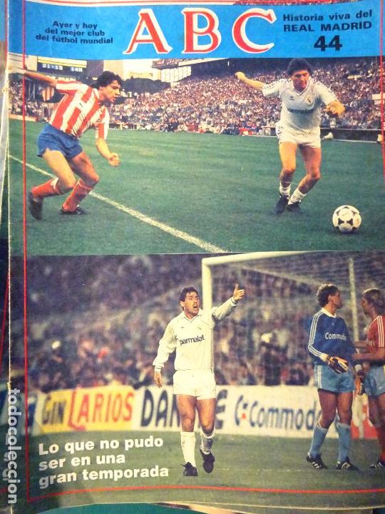 Coleccionismo deportivo: REVISTA DE F&Uacute;TBOL. ABC HISTORIA VIVA DEL REAL MADRID CF. 44 GORDILLO SANTILLANA 30GR