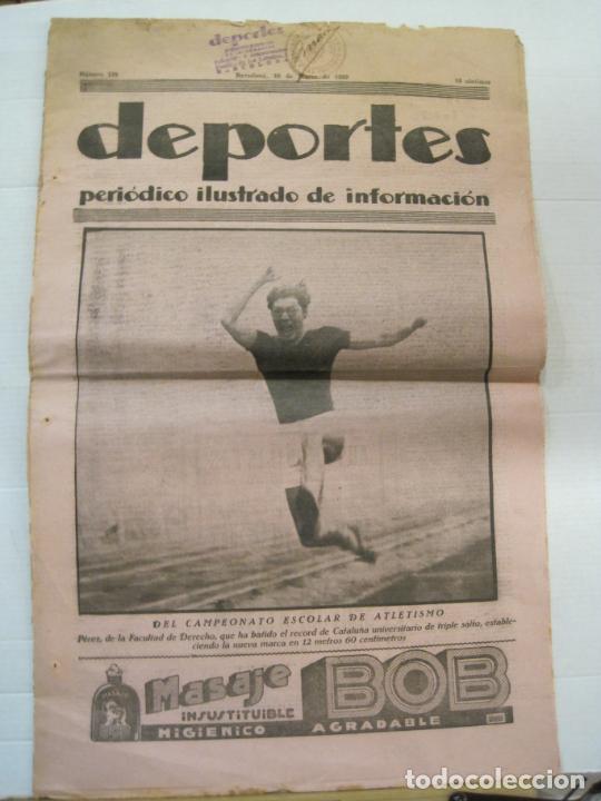 Coleccionismo deportivo: DEPORTES-PERIODICO ILUSTRADO-NUMERO 139-10 MARZO 1930-FUTBOL Y OTROS DEPORTES-VER FOTOS-(V-23.936)