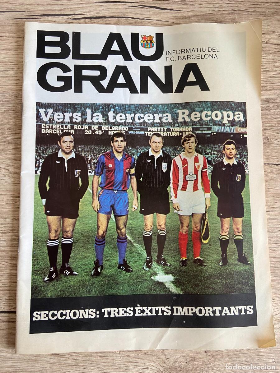 Coleccionismo deportivo: REVISTA BLAUGRANA FUTBOL BARCELONA FINAL RECOPA COPA FERIAS BIRMINGHAM MARADONA POSTER ARTOLA