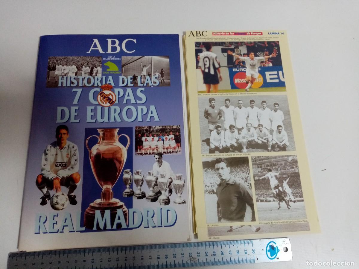 Coleccionismo deportivo: HISTORIA DE LAS 7 COPAS REAL MADRID - PERIODICO ABC - ALBUM