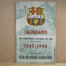 Coleccionismo deportivo: FC BARCELONA-CALENDARIO DEL CAMPEONATO NACIONAL DE LIGA 1947 1948-FUTBOL-VER FOTOS-(K-8724). Lote 388877059
