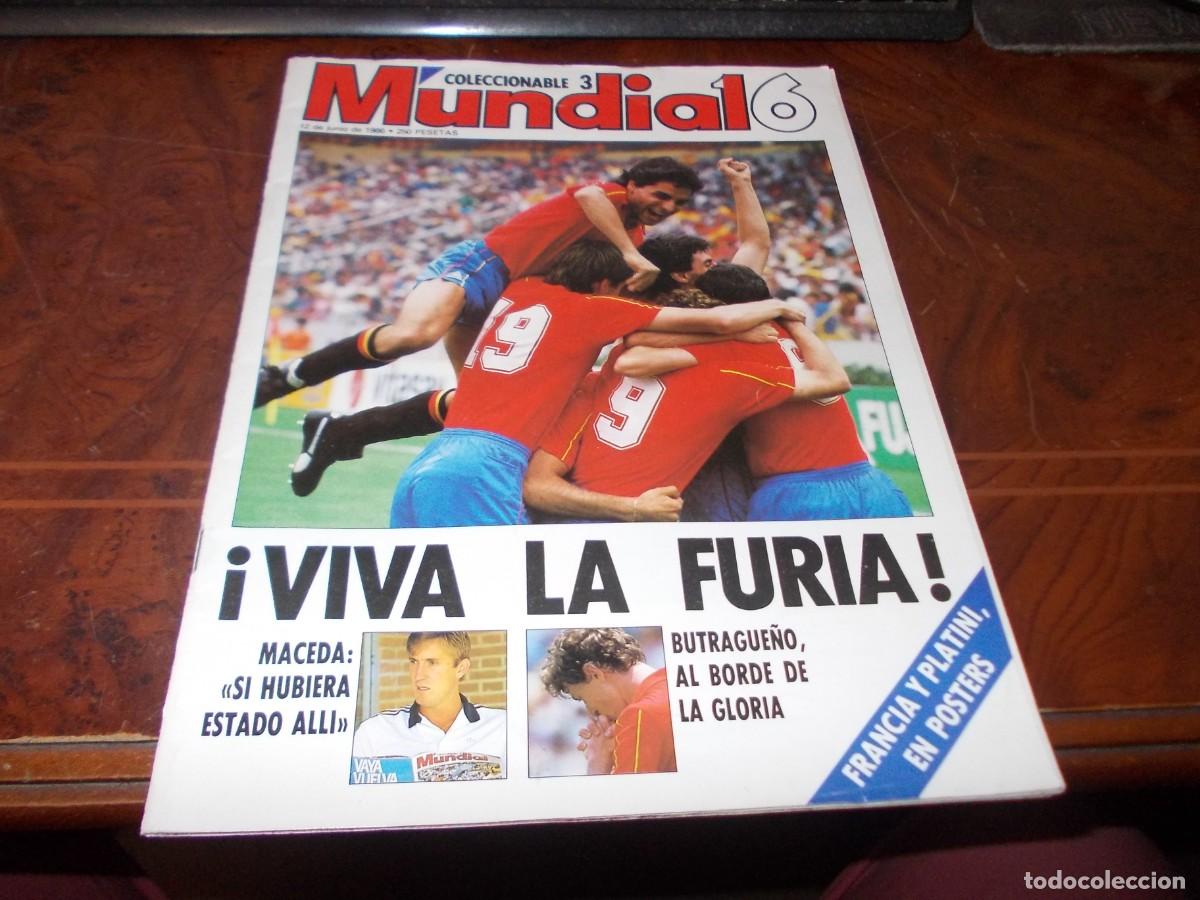 Coleccionismo deportivo: Mundial 16 coleccionable 3. 12 junio 1.986, faltan posters. Maradona