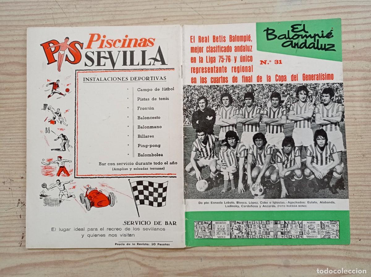 Sammelleidenschaft Sport: Revista El Balompie Andaluz 31 - 1976