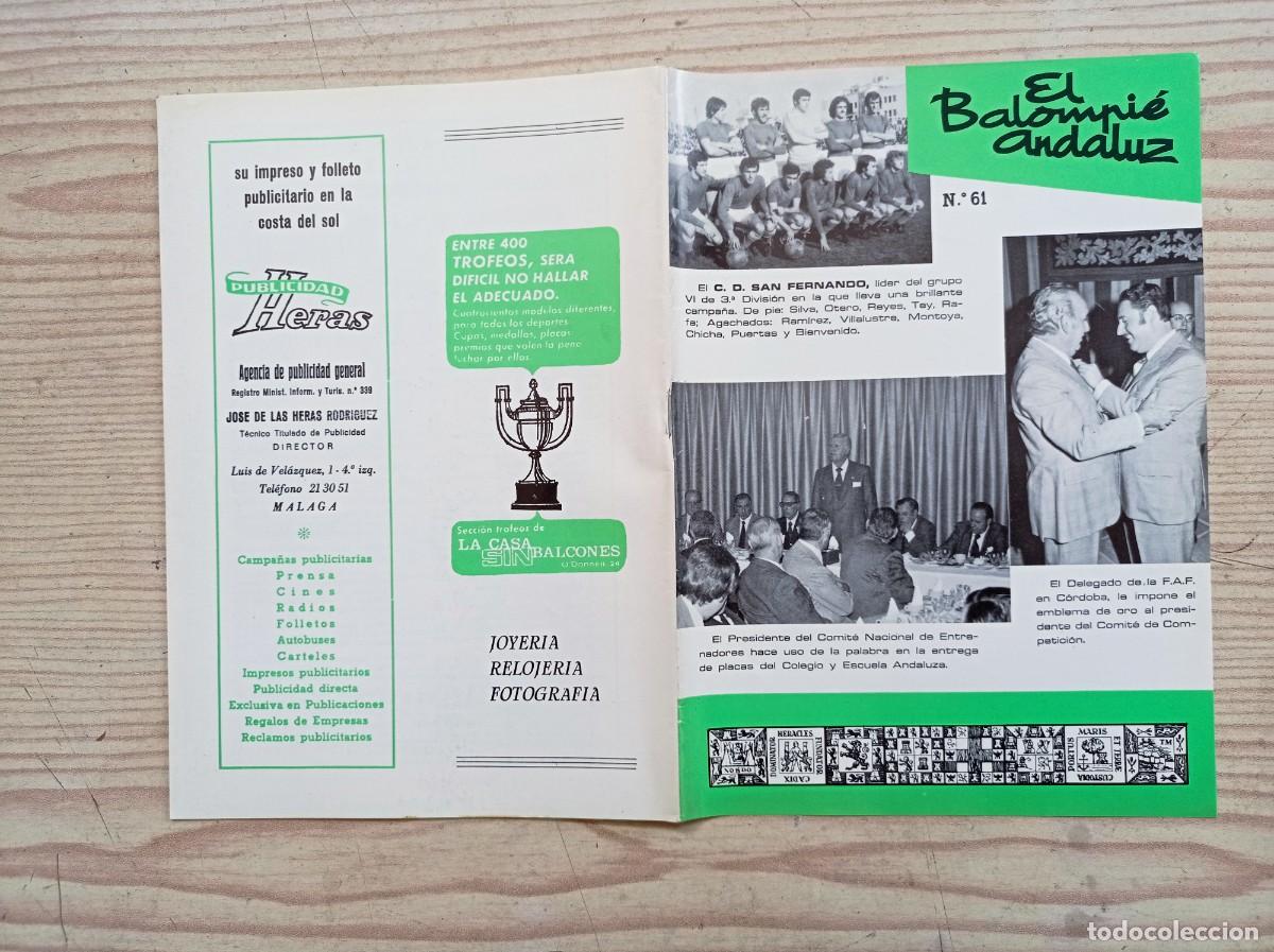 Sammelleidenschaft Sport: Revista El Balompie Andaluz 61 - 1978