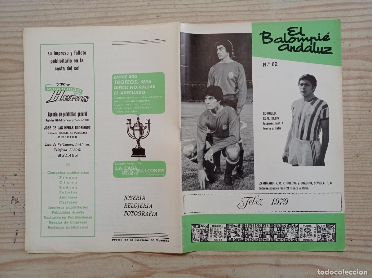 Sports collectibles: Revista El Balompie Andaluz 62 - 1979