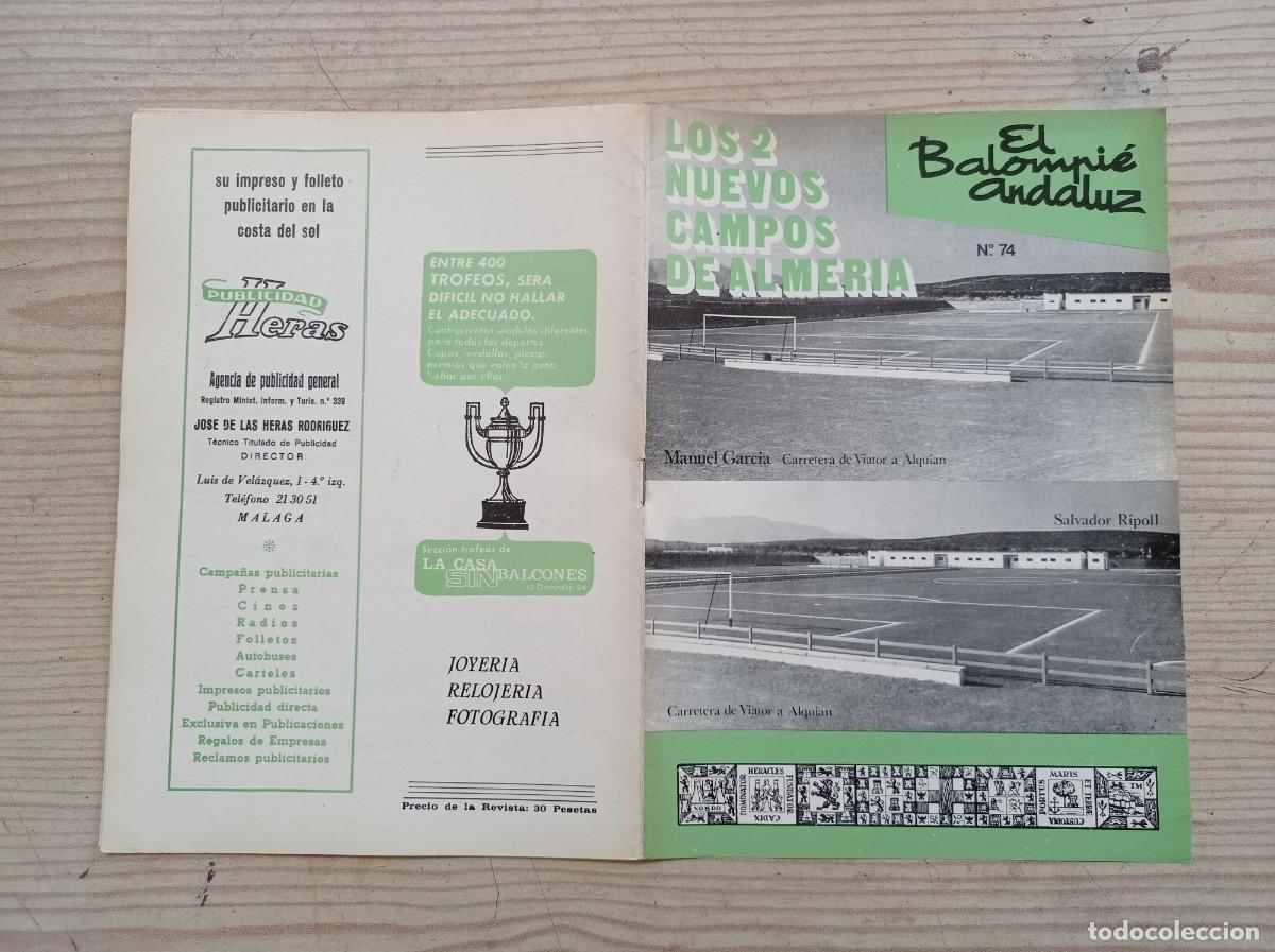 Sports collectibles: Revista El Balompie Andaluz 74 - 1980