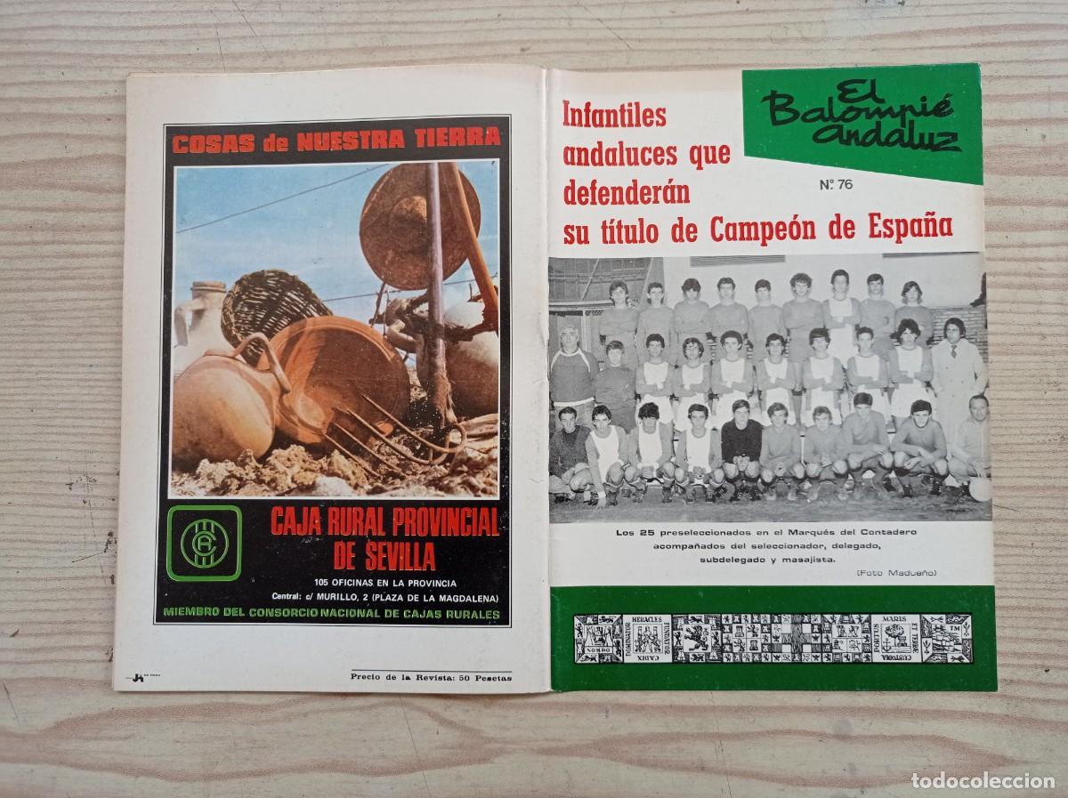 Sports collectibles: Revista El Balompie Andaluz 76 - 1980