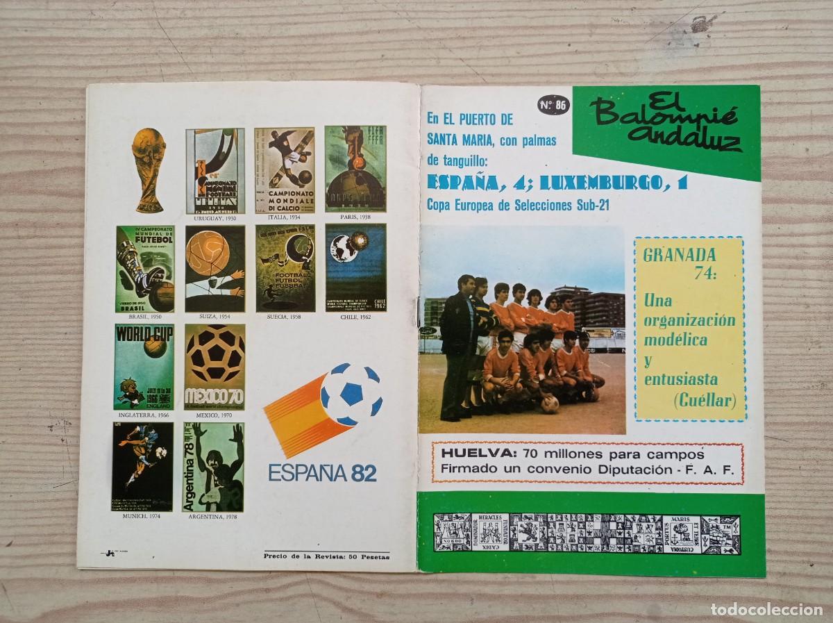 Sports collectibles: Revista El Balompie Andaluz 86 - 1981