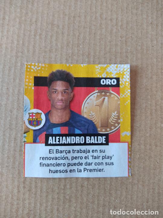 Coleccionismo deportivo: ALEJANDRO BALDE BAR&Ccedil;A BARCELONA RECORTE PRENSA A COLOR REVISTA JUG&Oacute;N MIDE 6,3 X 6,7 CM