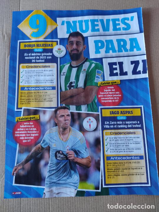 Sammelleidenschaft Sport: IAGO ASPAS CELTA DE VIGO BORJA IGLESIAS REAL BETIS BALOMPIE REPORTAJE 1 PAG REVISTA JUGON