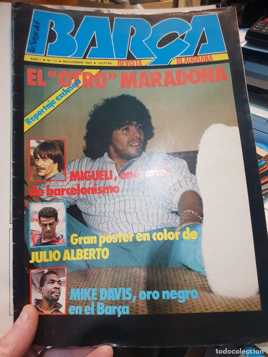 Coleccionismo deportivo: La saga del barca el otro Maradona poster julio alberto n 11 1983