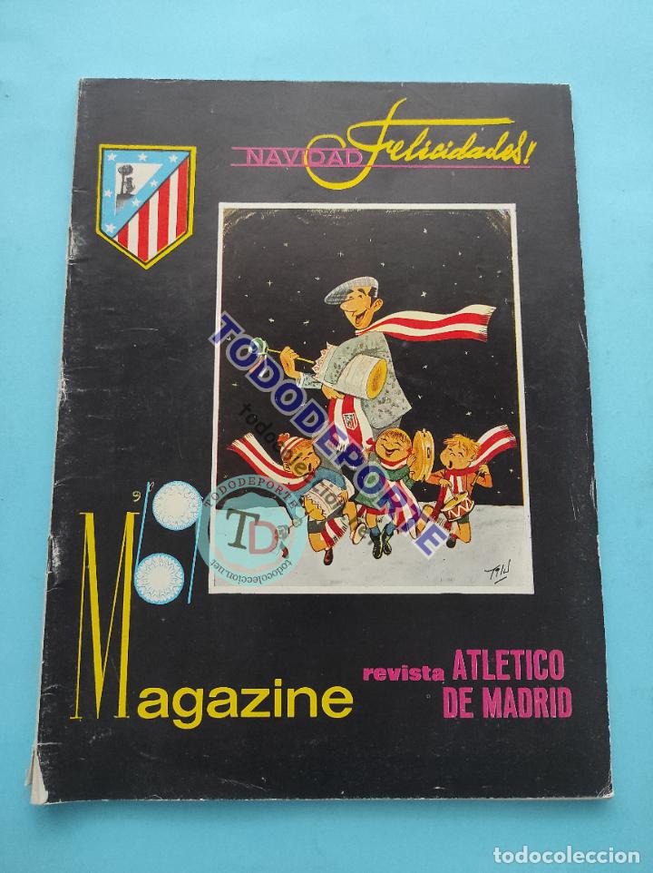 Collectionnisme sportif: REVISTA OFICIAL MAGAZINE ATLETICO DE MADRID N&ordm; III 1969 ATLETI ESPECIAL NAVIDAD 69