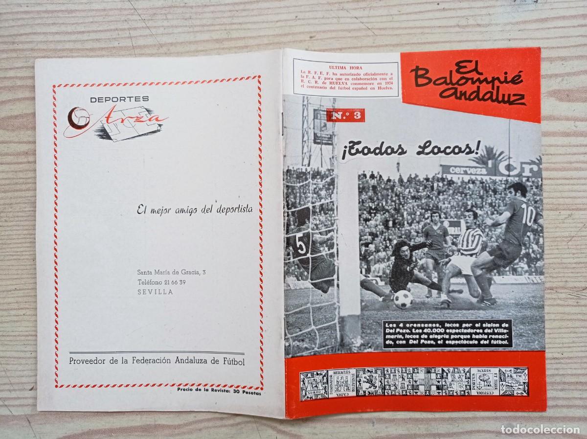Sports collectibles: Revista El Balompie Andaluz 3 - 1974