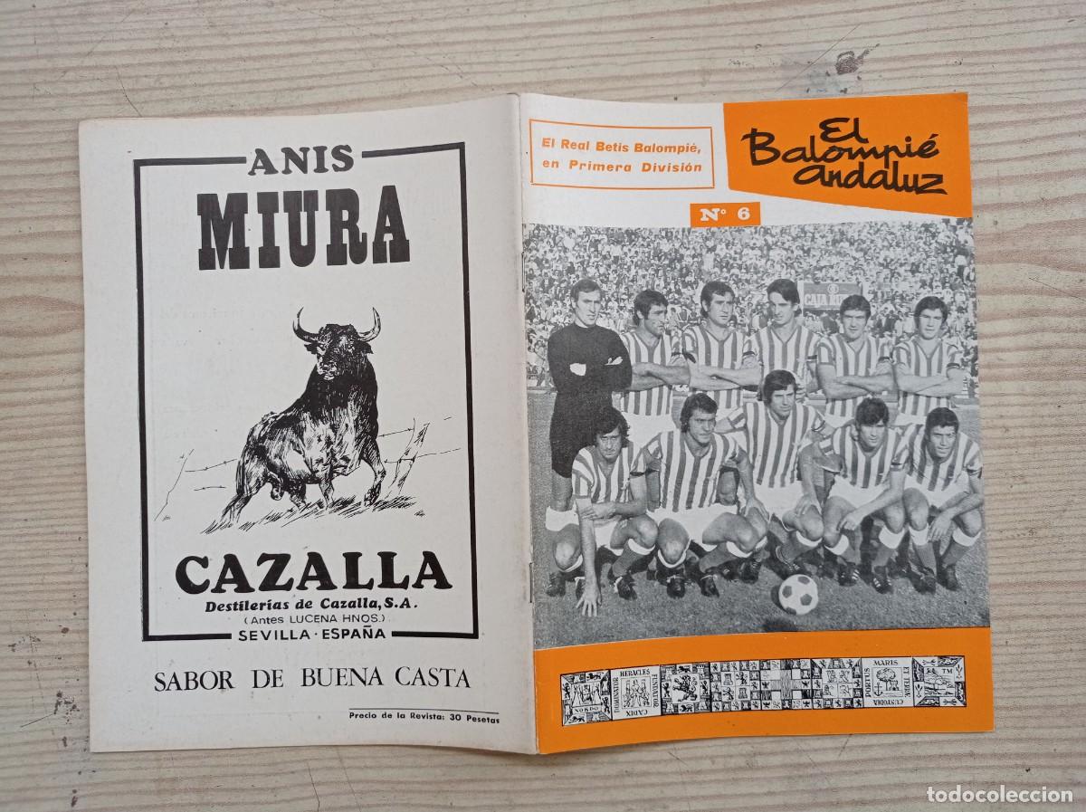 Sports collectibles: Revista El Balompie Andaluz 6 - 1974