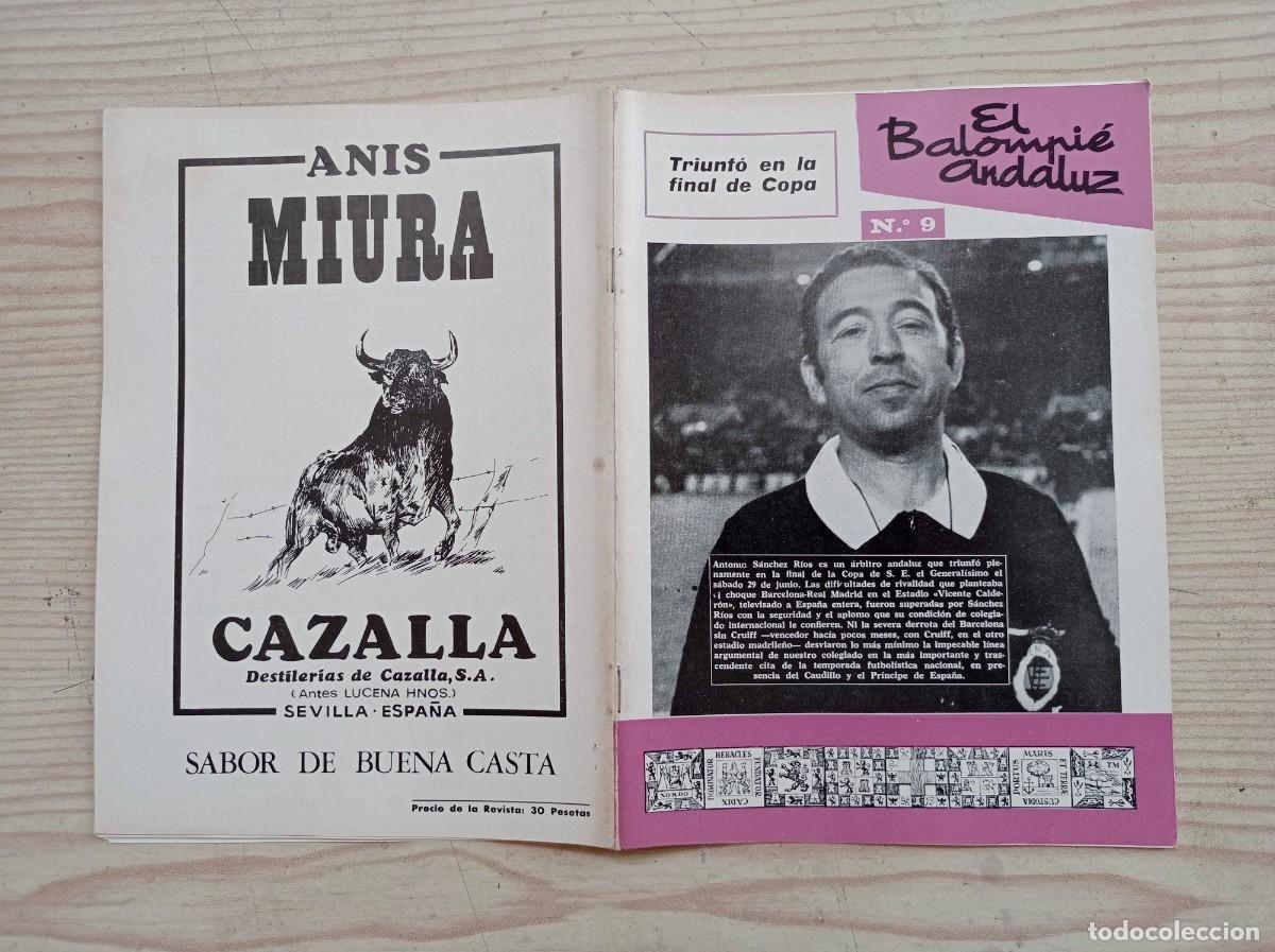 Collectionnisme sportif: Revista El Balompie Andaluz 9 - 1974