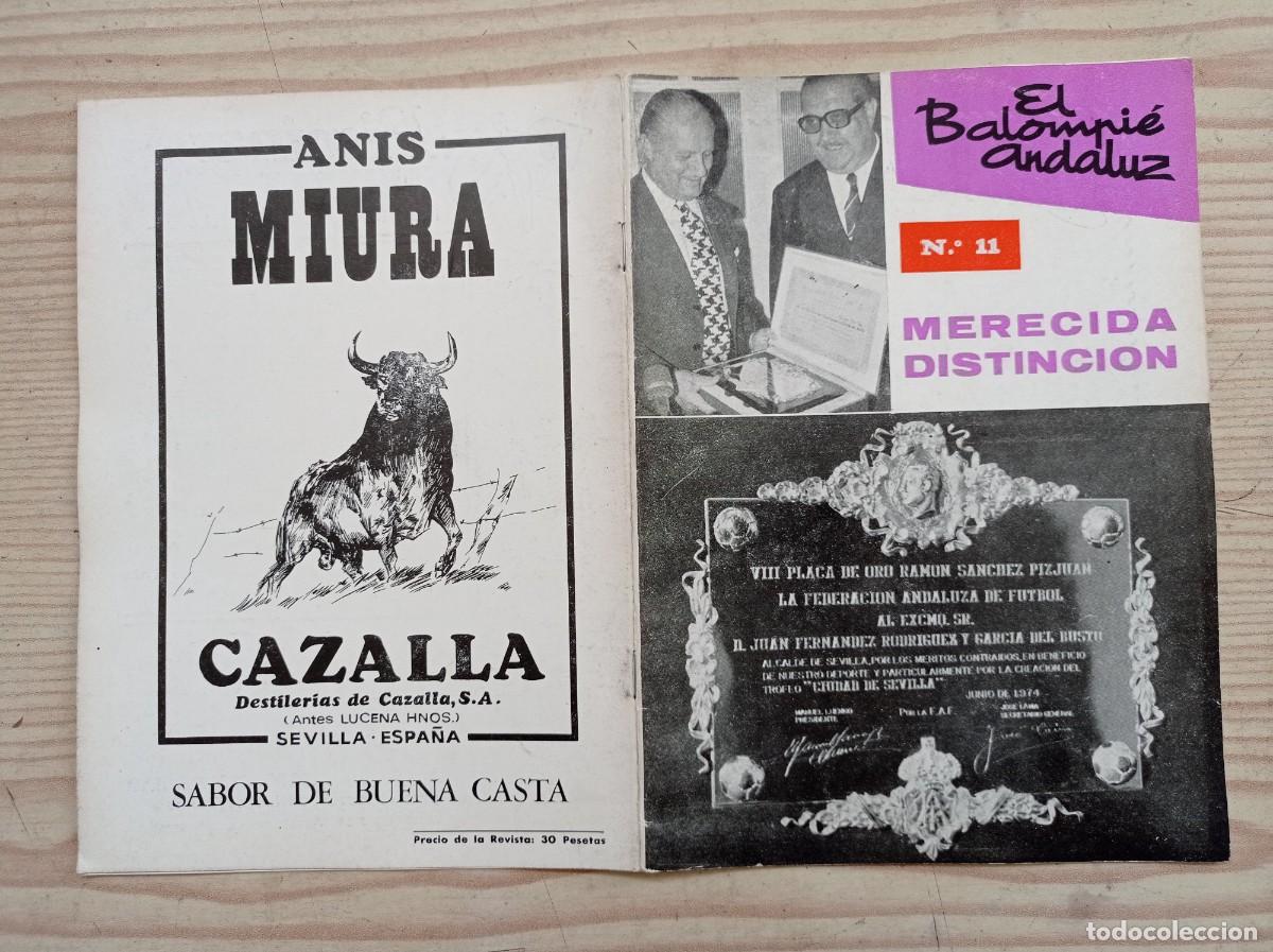 Sammelleidenschaft Sport: Revista El Balompie Andaluz 11 - 1974