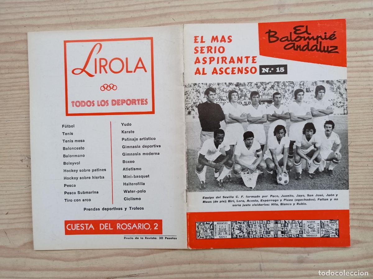 Collectionnisme sportif: Revista El Balompie Andaluz 15 - 1975