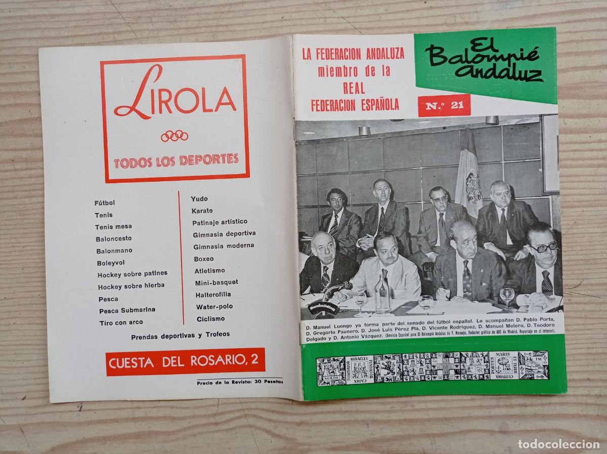 Collectionnisme sportif: Revista El Balompie Andaluz 21 - 1975