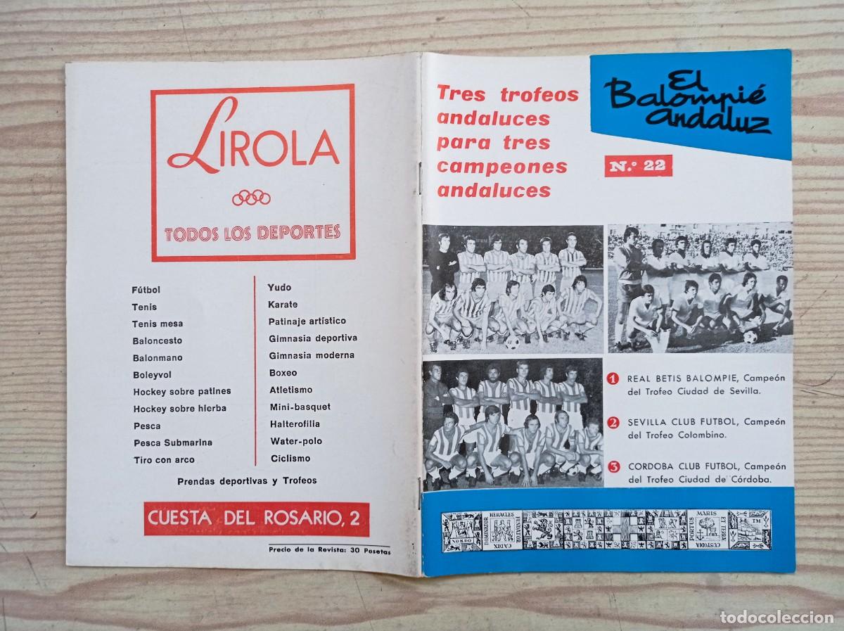 Sports collectibles: Revista El Balompie Andaluz 22 - 1975