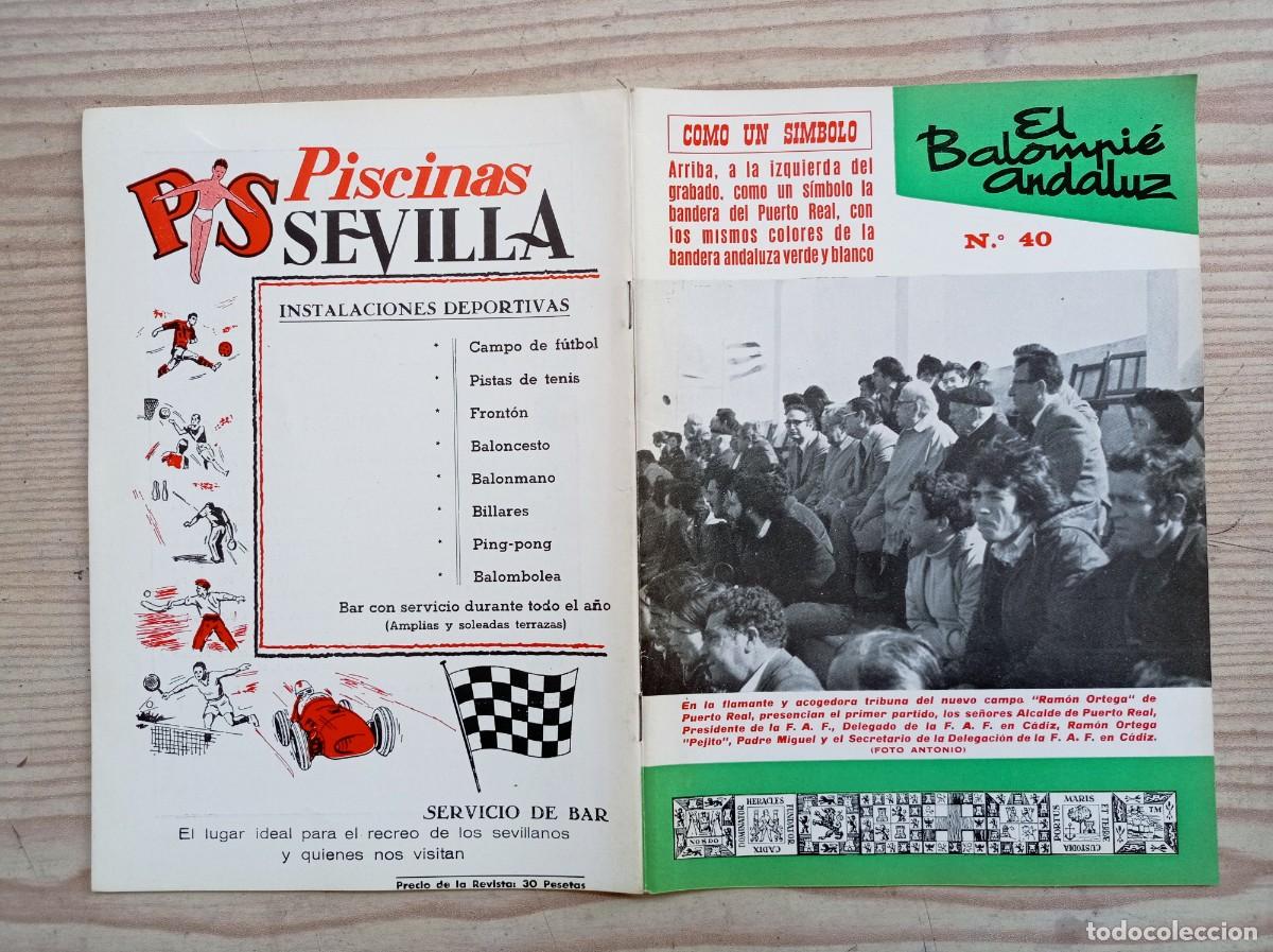 Sports collectibles: Revista El Balompie Andaluz 40 - 1977