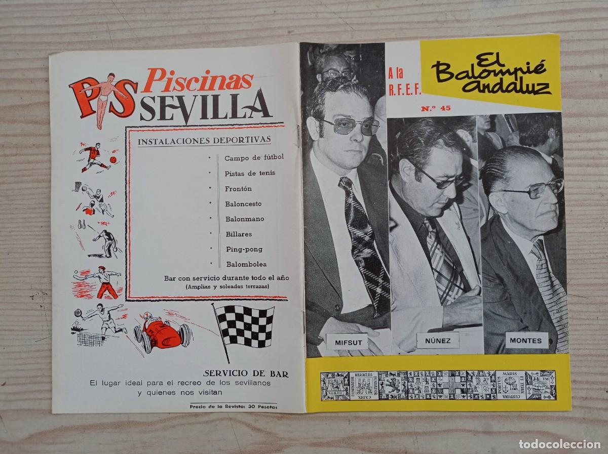 Sports collectibles: Revista El Balompie Andaluz 45 - 1977