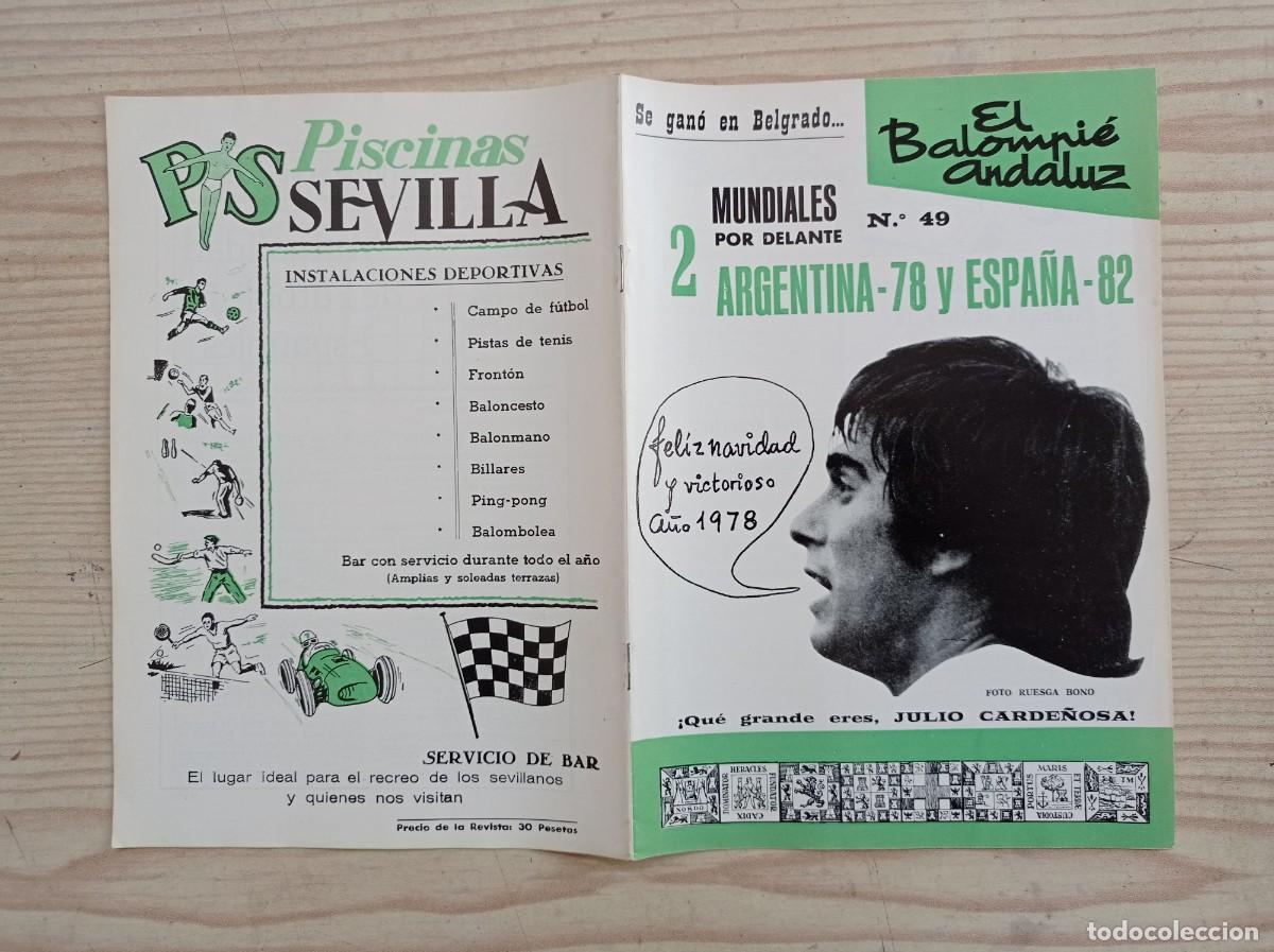 Sports collectibles: Revista El Balompie Andaluz 49 - 1977