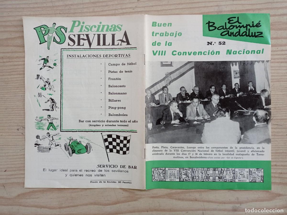 Sammelleidenschaft Sport: Revista El Balompie Andaluz 52 - 1978