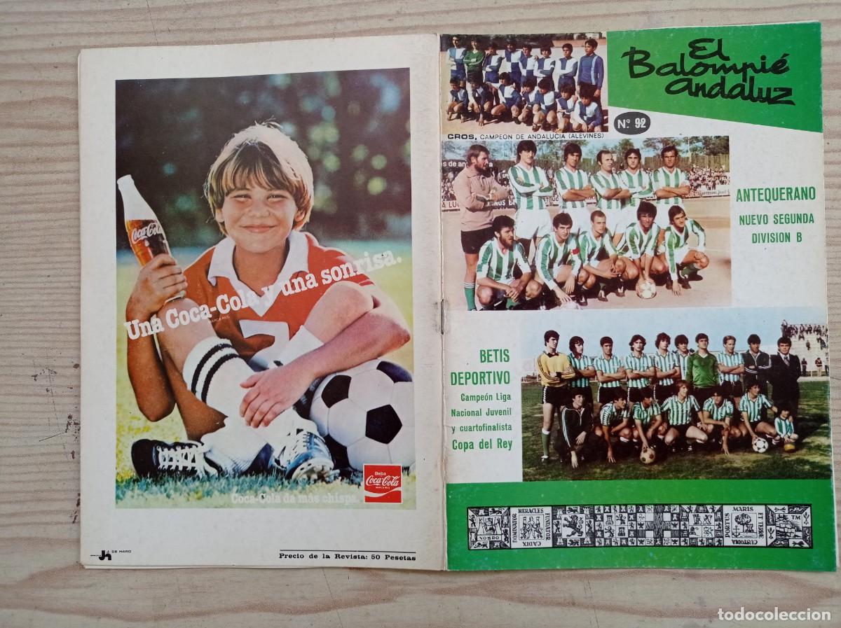 Sports collectibles: Revista El Balompie Andaluz 92 - 1981
