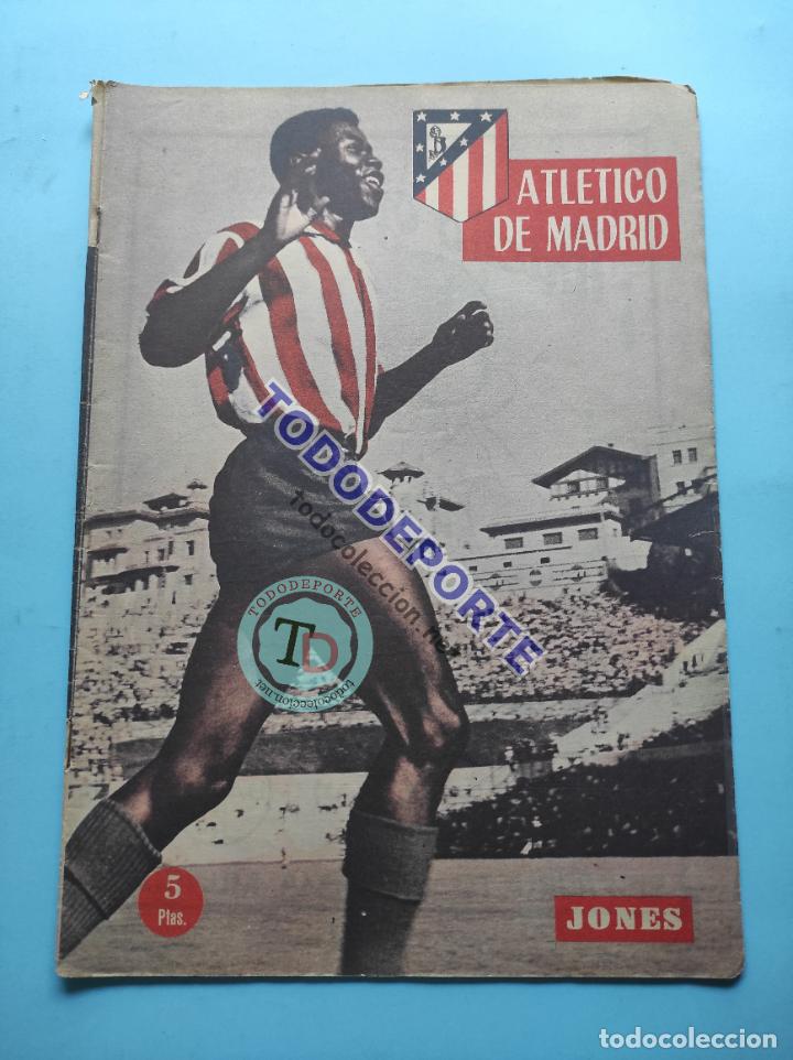 Collectionnisme sportif: REVISTA OFICIAL ATLETICO DE MADRID N&ordm; 9 1960 ATLETI JONES HOMENAJE PE&Ntilde;AS CAMPEON OBRAS MANZANARES