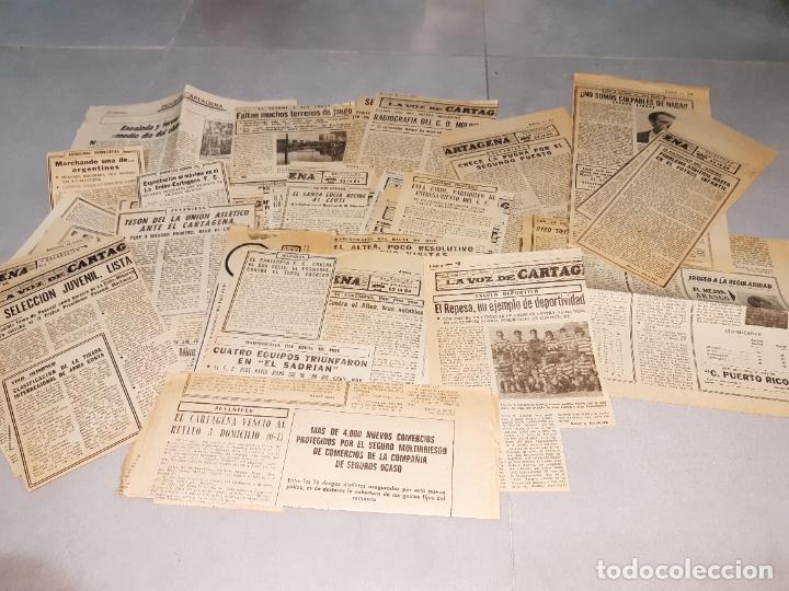 Coleccionismo deportivo: Recortes f&uacute;tbol Cartagena. A&ntilde;os 70-80