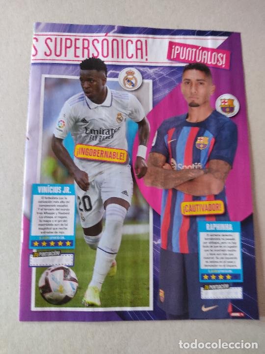 Coleccionismo deportivo: RAPHINHA BARCELONA BAR&Ccedil;A VINICIUS REAL MADRID REPORTAJE TIPO POSTER 1 PAG REVISTA JUGON