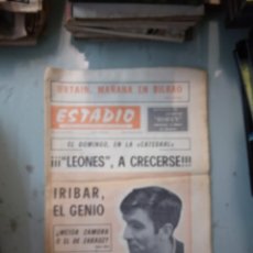 Coleccionismo deportivo: SEMANARIO ESTADIO, ATHLETIC, IRIBAR EL GENIO, 22 MAYO 1970. Lote 401449279