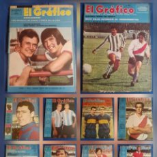 Coleccionismo deportivo: 10 REVISTAS DEPORTIVAS ”EL GRÁFICO” 1969-1970. Lote 401599779
