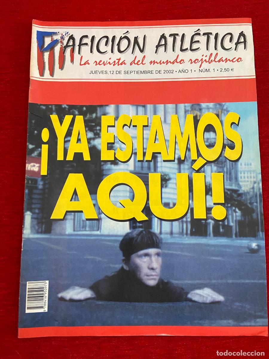 Collezionismo sportivo: REVISTA OFICIAL AFICION ATLETICA # 1 ATLETICO MADRID 2002 MONO BURGOS JESUS GIL BARCELONA SEVILLA