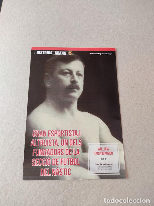 Sports collectibles: TIPO POSTAL WILLIAM TARIN MAURER HISTORIA GRANA GIMNASTIC TARRAGONA REVISTA NASTIC FUNDADOR FUTBOL
