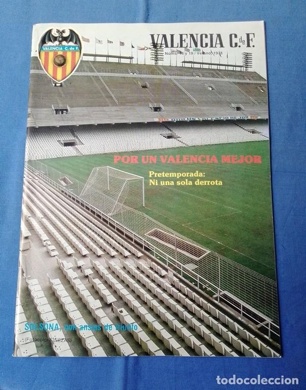 Sports collectibles: REVISTA VALENCIA C. de F. N&ordm; 18 y 19 Verano 1978