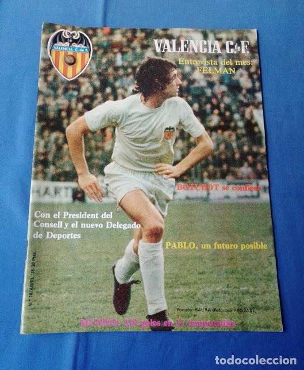 Sammelleidenschaft Sport: REVISTA VALENCIA C. de F. N&ordm; 16 Abril 1978
